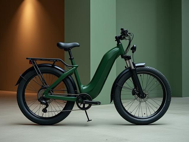 Stylish custom e-bike with unique paint job and personalized accents